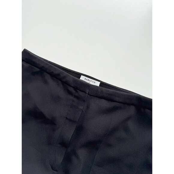 Aritzia BABATON ATELIER Black Crepe Tapered Leg Ankle Trousers Pants, Size 8 - Picture 8 of 12